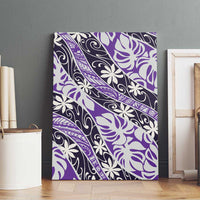 Vareau Tahiti Tiare Monstera Canvas Wall Art Polynesian Pattern Curve Style - Polynesian Pride