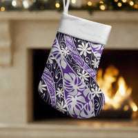 Vareau Tahiti Tiare Monstera Christmas Stocking Polynesian Pattern Curve Style - Polynesian Pride