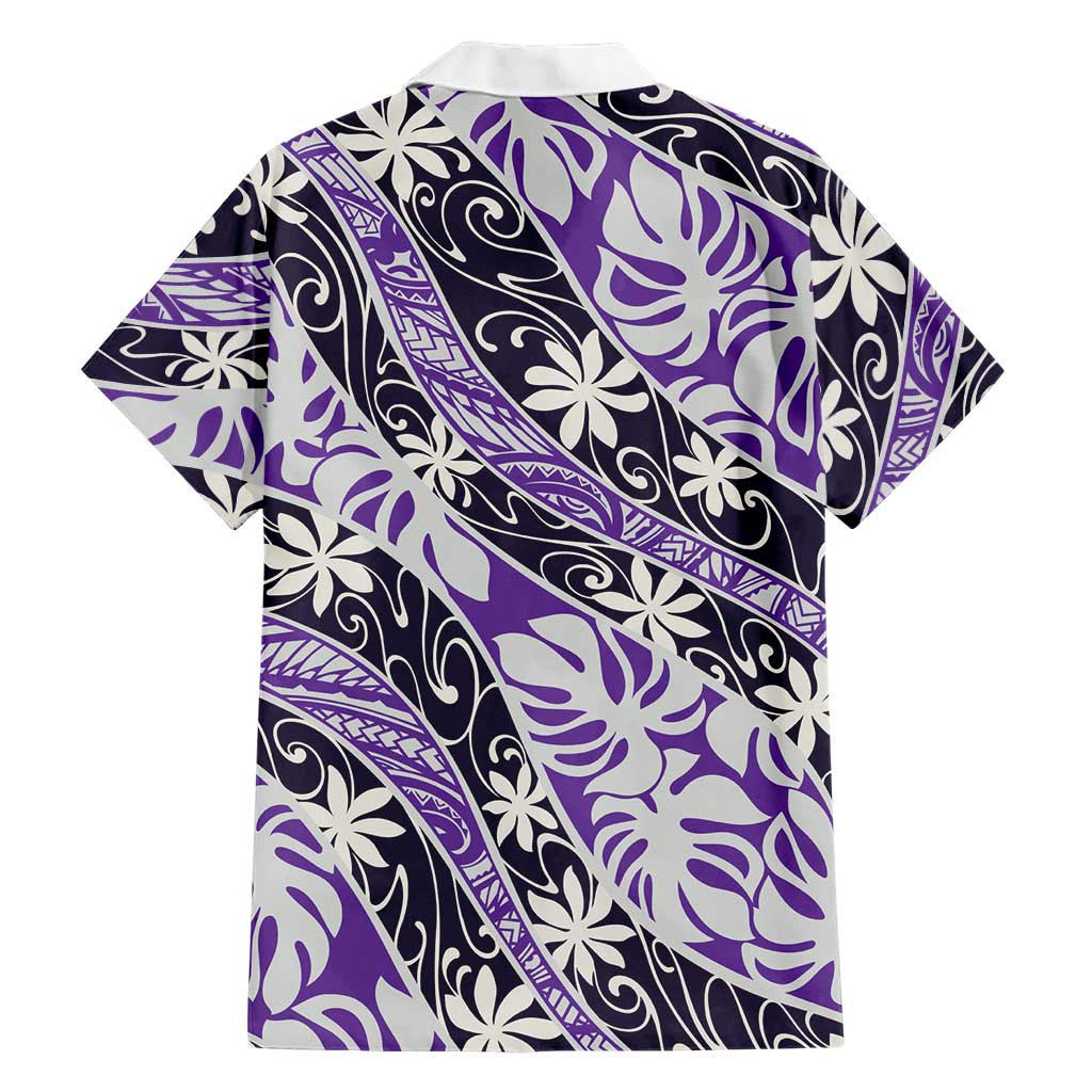 Vareau Tahiti Tiare Monstera Family Matching Puletasi and Hawaiian Shirt Polynesian Pattern Curve Style LT01 - Polynesian Pride