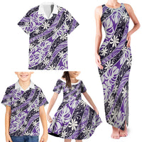Vareau Tahiti Tiare Monstera Family Matching Tank Maxi Dress and Hawaiian Shirt Polynesian Pattern Curve Style LT01 - Polynesian Pride