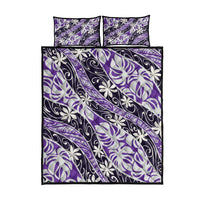 Vareau Tahiti Tiare Monstera Quilt Bed Set Polynesian Pattern Curve Style - Polynesian Pride