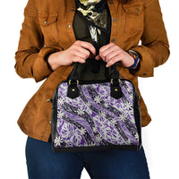 Vareau Tahiti Tiare Monstera Shoulder Handbag Polynesian Pattern Curve Style - Polynesian Pride
