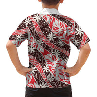 Uteute Tahiti Tiare Monstera Family Matching Tank Maxi Dress and Hawaiian Shirt Polynesian Pattern Curve Style LT01 - Polynesian Pride