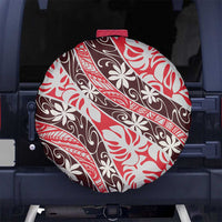 Uteute Tahiti Tiare Monstera Spare Tire Cover Polynesian Pattern Curve Style - Polynesian Pride