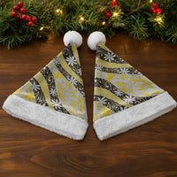 Rearea Tahiti Tiare Monstera Christmas Santa Hat Polynesian Pattern Curve Style - Polynesian Pride