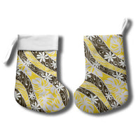 Rearea Tahiti Tiare Monstera Christmas Stocking Polynesian Pattern Curve Style - Polynesian Pride