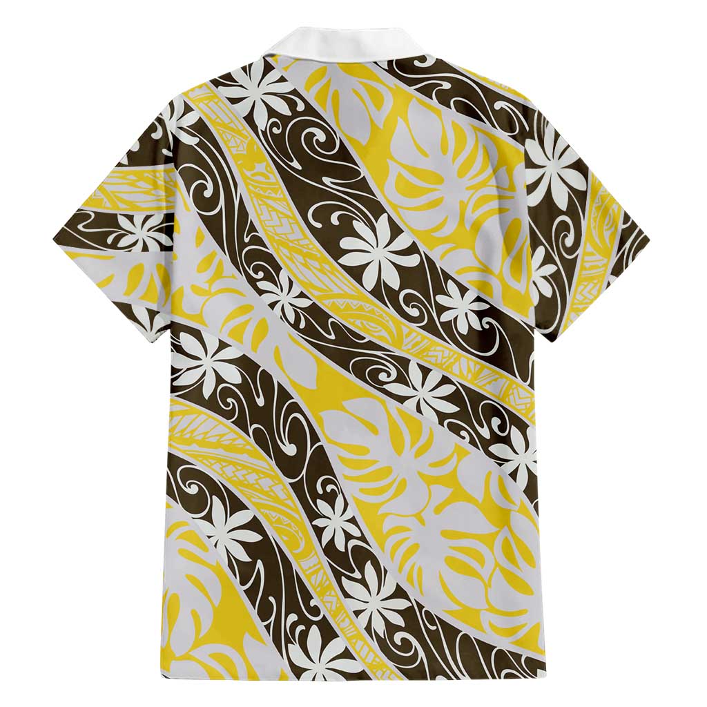 Rearea Tahiti Tiare Monstera Family Matching Off Shoulder Maxi Dress and Hawaiian Shirt Polynesian Pattern Curve Style LT01 - Polynesian Pride