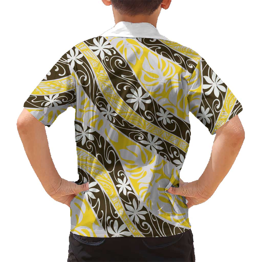 Rearea Tahiti Tiare Monstera Family Matching Summer Maxi Dress and Hawaiian Shirt Polynesian Pattern Curve Style LT01 - Polynesian Pride