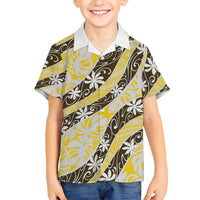Rearea Tahiti Tiare Monstera Hawaiian Shirt Polynesian Pattern Curve Style - Polynesian Pride