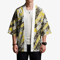 Rearea Tahiti Tiare Monstera Kimono Polynesian Pattern Curve Style LT01 - Polynesian Pride