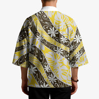 Rearea Tahiti Tiare Monstera Kimono Polynesian Pattern Curve Style LT01 - Polynesian Pride