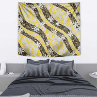 Rearea Tahiti Tiare Monstera Tapestry Polynesian Pattern Curve Style - Polynesian Pride