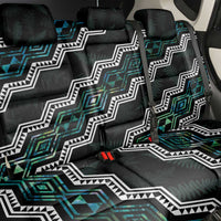 Taniko Aotearoa Mix Paua Shell Back Car Seat Cover Niho Taniwha Turquoise Glitter LT01 - Polynesian Pride