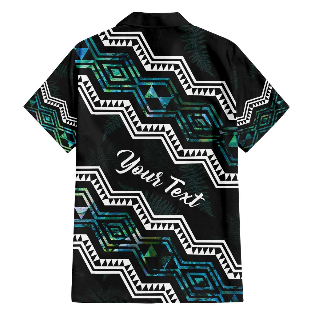 Personalised Taniko Aotearoa Mix Paua Shell Family Matching Tank Maxi Dress and Hawaiian Shirt Niho Taniwha Turquoise Glitter LT01 - Polynesian Pride