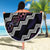 Personalised Taniko Aotearoa Mix Paua Shell Beach Blanket Niho Taniwha Lilac Glitter