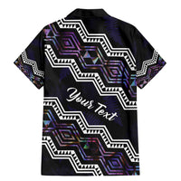 Personalised Taniko Aotearoa Mix Paua Shell Family Matching Mermaid Dress and Hawaiian Shirt Niho Taniwha Lilac Glitter LT01 - Polynesian Pride