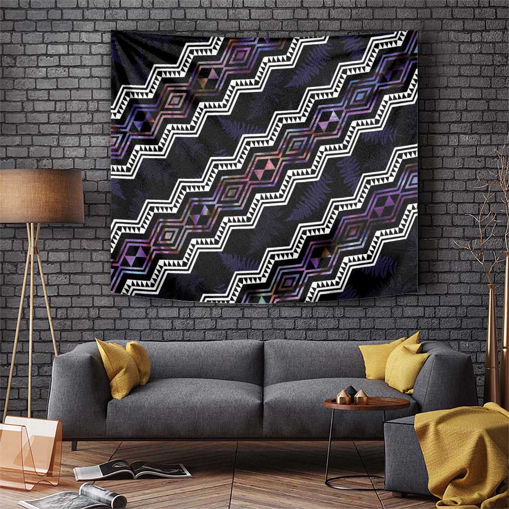 Personalised Taniko Aotearoa Mix Paua Shell Tapestry Niho Taniwha Lilac Glitter LT01 Purple - Polynesian Pride