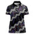 Personalised Taniko Aotearoa Mix Paua Shell Women Polo Shirt Niho Taniwha Lilac Glitter