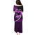 Personalised Hawaii Puletasi Maui Be Strong Kakau Purple Version LT01 - Polynesian Pride