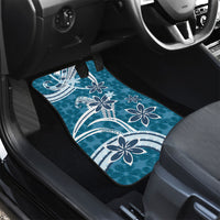 Hawaii Pupuala Plumeria Blue Car Mats Polynesian Pattern LT01 - Polynesian Pride