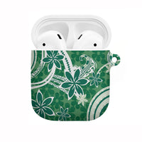 Hawaii Pupuala Plumeria Green AirPods Case Polynesian Pattern LT01 Green - Polynesian Pride