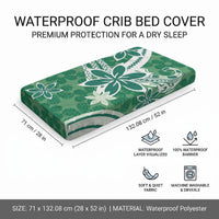 Hawaii Pupuala Plumeria Green Baby Bed Cover Polynesian Pattern LT01 - Polynesian Pride