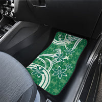 Hawaii Pupuala Plumeria Green Car Mats Polynesian Pattern LT01 - Polynesian Pride
