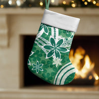 Hawaii Pupuala Plumeria Green Christmas Stocking Polynesian Pattern LT01 Set of 2 Green - Polynesian Pride