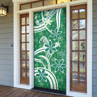 Hawaii Pupuala Plumeria Green Door Cover Polynesian Pattern LT01 - Polynesian Pride
