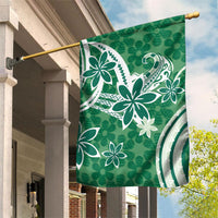 Hawaii Pupuala Plumeria Green Garden Flag Polynesian Pattern LT01 House Flag Green - Polynesian Pride