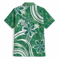 Hawaii Pupuala Plumeria Green Hawaiian Shirt Polynesian Pattern LT01 - Polynesian Pride