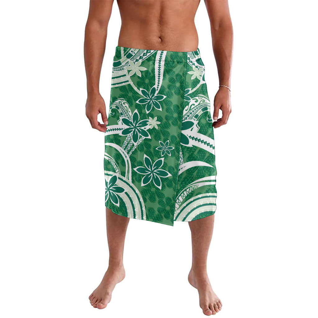 Hawaii Pupuala Plumeria Green Lavalava Polynesian Pattern LT01 Green - Polynesian Pride
