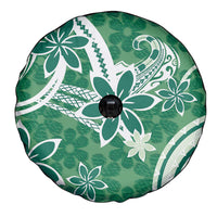 Hawaii Pupuala Plumeria Green Spare Tire Cover Polynesian Pattern LT01 - Polynesian Pride