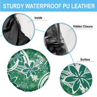 Hawaii Pupuala Plumeria Green Spare Tire Cover Polynesian Pattern LT01 - Polynesian Pride