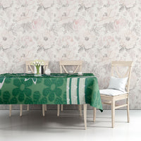 Hawaii Pupuala Plumeria Green Tablecloth Polynesian Pattern LT01 - Polynesian Pride