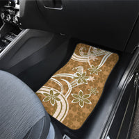 Hawaii Pupuala Plumeria Light Brown Car Mats Polynesian Pattern LT01 - Polynesian Pride
