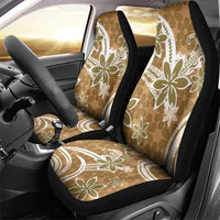 Hawaii Pupuala Plumeria Light Brown Car Seat Cover Polynesian Pattern LT01 - Polynesian Pride