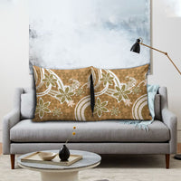 Hawaii Pupuala Plumeria Light Brown Pillow Cover Polynesian Pattern LT01 - Polynesian Pride