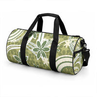 Hawaii Pupuala Plumeria Olive Green Duffle Bag Polynesian Pattern LT01 - Polynesian Pride