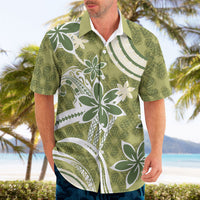 Hawaii Pupuala Plumeria Olive Green Hawaiian Shirt Polynesian Pattern LT01 - Polynesian Pride