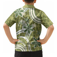 Hawaii Pupuala Plumeria Olive Green Hawaiian Shirt Polynesian Pattern LT01 - Polynesian Pride