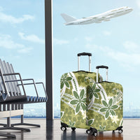 Hawaii Pupuala Plumeria Olive Green Luggage Cover Polynesian Pattern LT01 - Polynesian Pride
