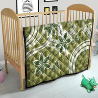 Hawaii Pupuala Plumeria Olive Green Quilt Polynesian Pattern LT01 - Polynesian Pride