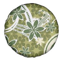 Hawaii Pupuala Plumeria Olive Green Spare Tire Cover Polynesian Pattern LT01 - Polynesian Pride
