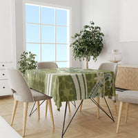 Hawaii Pupuala Plumeria Olive Green Tablecloth Polynesian Pattern LT01 - Polynesian Pride
