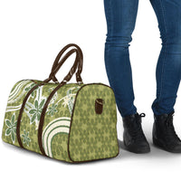 Hawaii Pupuala Plumeria Olive Green Travel Bag Polynesian Pattern LT01 - Polynesian Pride