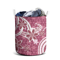 Hawaii Pupuala Plumeria Pink Laundry Basket Polynesian Pattern LT01 - Polynesian Pride