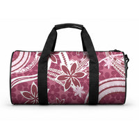 Hawaii Pupuala Plumeria Pink Duffle Bag Polynesian Pattern LT01 One size Pink - Polynesian Pride