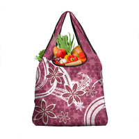Hawaii Pupuala Plumeria Pink Grocery Bag Polynesian Pattern LT01 1-pack One Size Pink - Polynesian Pride