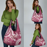 Hawaii Pupuala Plumeria Pink Grocery Bag Polynesian Pattern LT01 - Polynesian Pride